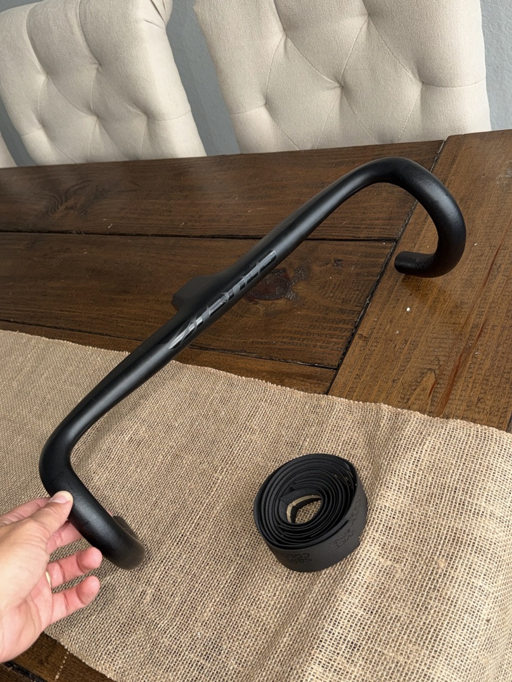 XDS Road Bike Drop Handlebars w/ Integrated Stem + Bar Tape
